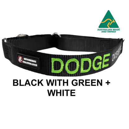 Slip on Martingale Identification Collar - Australian Made